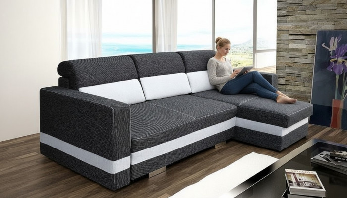 Sleeper sofa corner sofa couch upholstery corner with bed function new sleeping function set