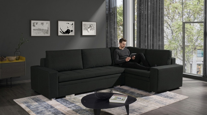 Modern corner sofa living room textile fabric sofa couch living landscape upholstery