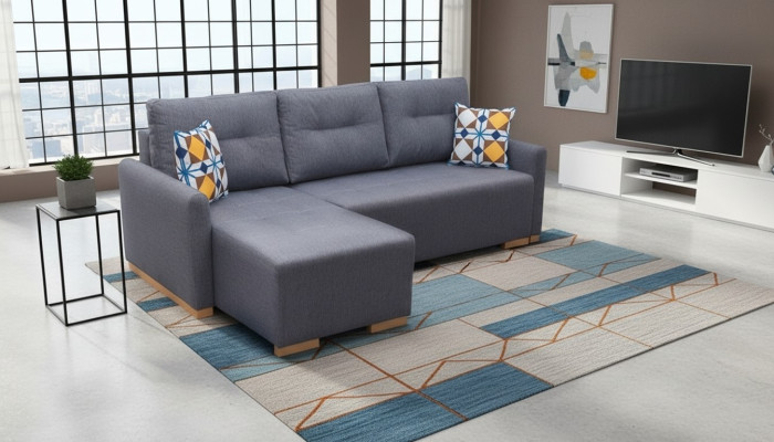 Sofa Designer Sleeper Sofa Sofa with Bed Function - Bed Box Couch Corner Sofa