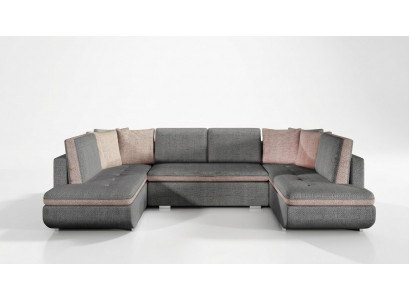 XXL living landscape corner sofa sofa couch upholstery suite corner designer new fabric