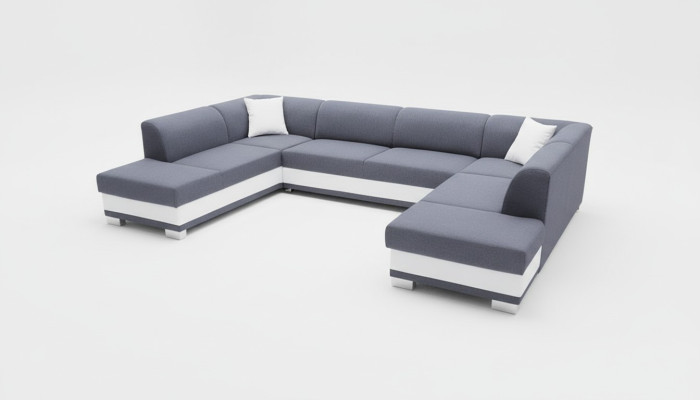 XXL living landscape corner sofa couch upholstery suite corner designer U-shape new sofa