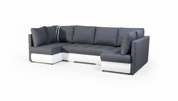 XXL living landscape sofa couch upholstery suite corner designer U-shaped corner sofa new