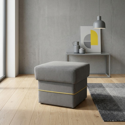 Round footstool ottoman upholstered stool textile seat