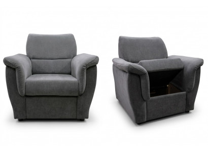 Modern armchair TV sofa 1-seater couch designer textile sofas upholstery