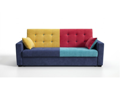 Sofa bed fabric sofa couch textile upholstery set bed function 3 seats new