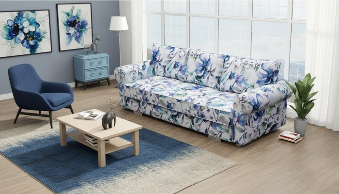 Couch, sofa bed, sofa, flowers, living landscape, bed box, couches, sofa