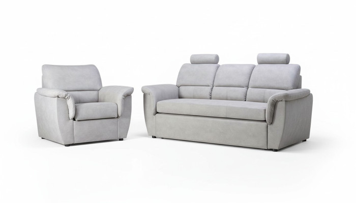 3-seater sofa couch upholstery set with bed function, sleeper sofa couch with storage, new