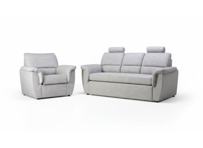 3-seater sofa couch upholstery set with bed function, sleeper sofa couch with storage, new
