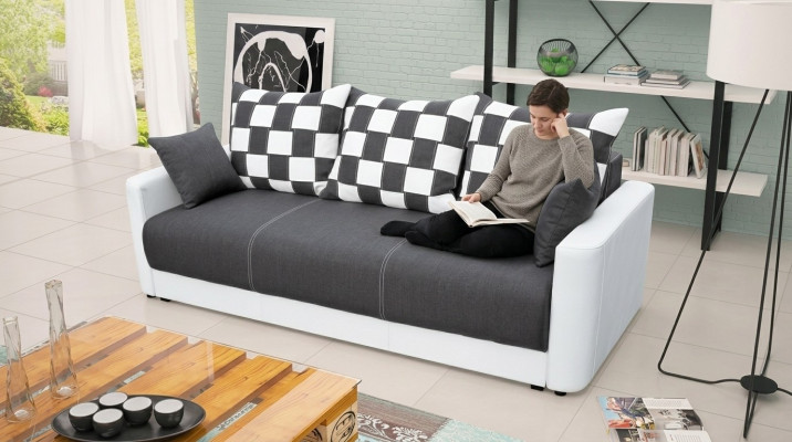 Sofa bed 3-seater large with bed function sofa sofas upholstery couches XXL