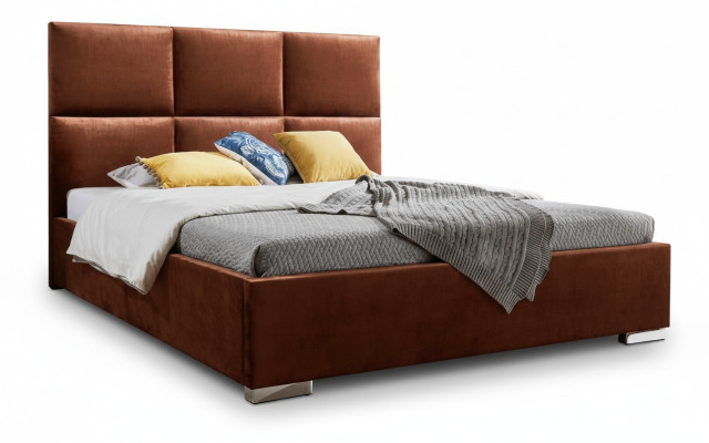 Design beds luxury velvet upholstered bed hotel double new XXL