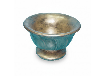 Antique style flower vase vintage vases decoration pots bowl goblet turquoise green