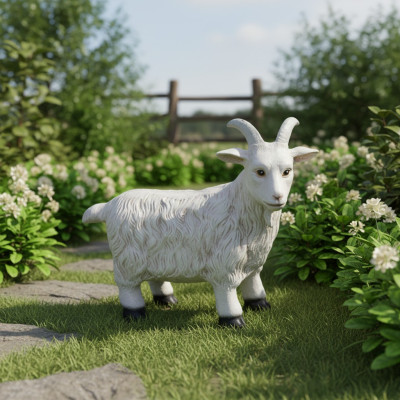 Design Goat Figure Garden Statue Sculpture Figures Sculptures Decorative Statues New