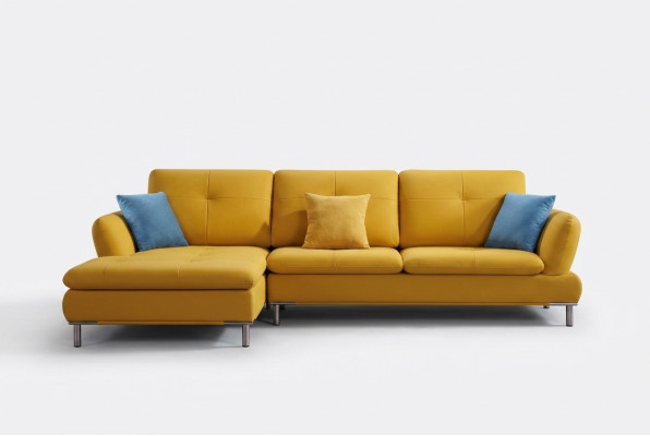 Corner sofa leather upholstery seat couch set living room landscape sofas new corner