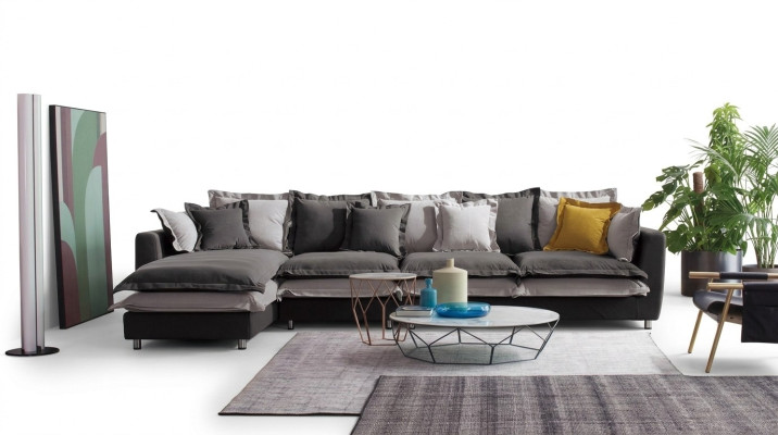 Corner sofa fabric seat upholstery couch set living room landscape sofas