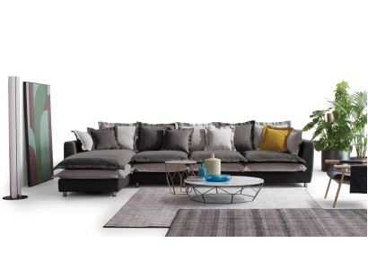 Corner sofa fabric seat upholstery couch set living room landscape sofas