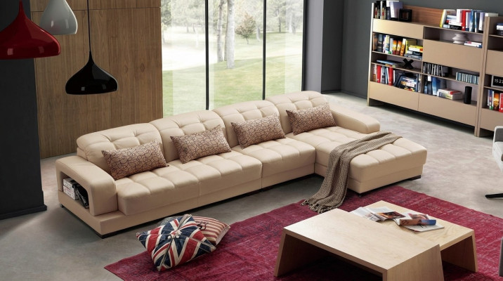 Upholstered Leather Couch Corner Sofa Landscape Sofas New Corner Suite Seating Living