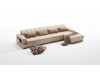Upholstered Leather Couch Corner Sofa Landscape Sofas New Corner Suite Seating Living