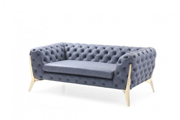 Two-seater 2 seat Chesterfield couch upholstery seat sofa couches design Italy