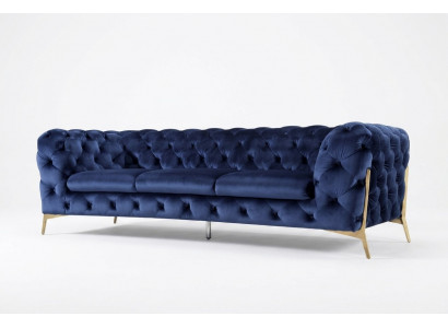 Luxury Textile Fabric Sofa Couch Upholstery Seat 3+2 Suite Chesterfield Suites