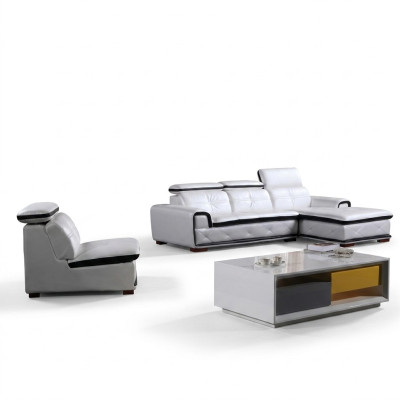Upholstered Leather Couch Corner Sofa Seat Living Room Landscape Sofas New Corner