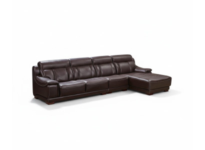 Upholstered Leather Couch Corner Sofa Seating Suite Living Room Landscape Sofas New