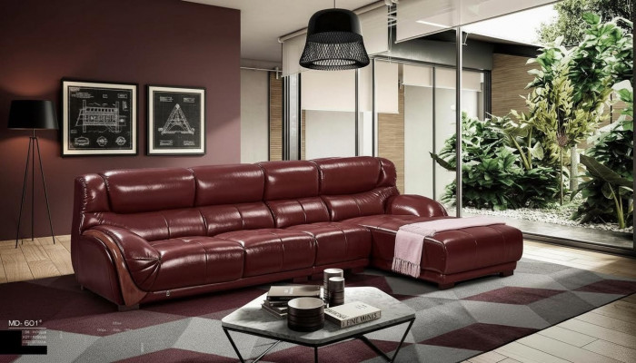 Corner sofa leather upholstery seat couch suite living room landscape sofas