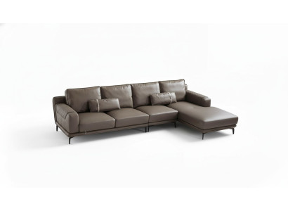 Corner sofa couch designer upholstery seat corner living landscape leather couches