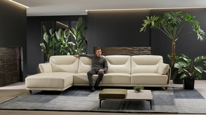 Italian design corner sofa seat cushion corner suite couches corner leather