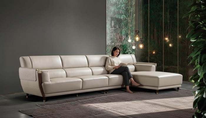 Corner sofa upholstered couch designer seat corner living landscape leather sofas