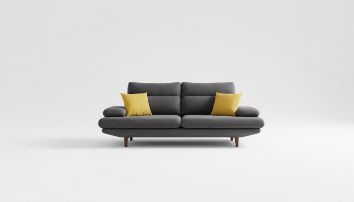 Designer sofa couch, 2-seat upholstery, leather couches, big sofas, textile, new