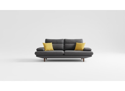 Designer sofa couch, 2-seat upholstery, leather couches, big sofas, textile, new