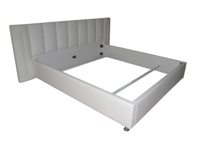 Leather design bed double beds marriage modern hotel frame sleep room