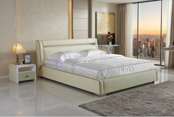 Design beds double luxury marital modern hotel frame sleeping room