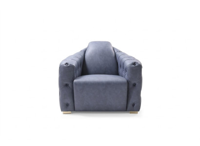 Armchair Couch Upholstery Designer Textile 1-Seater Upholstery Chesterfield Seat Couches