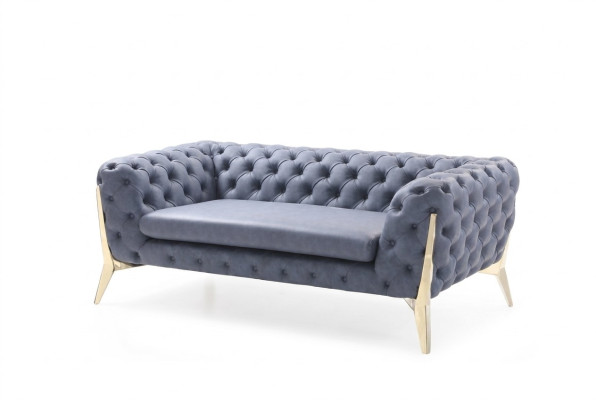 Sofa Chesterfield Couch Upholstery XXL Big Suite Fabric 4+2 Designer Couches