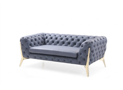 Sofa Chesterfield Couch Upholstery XXL Big Suite Fabric 4+2 Designer Couches