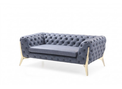 Sofa Chesterfield Couch Upholstery XXL Big Suite Fabric 4+2 Designer Couches