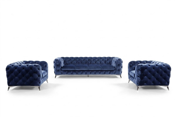 Sofa Chesterfield Couch Upholstery XXL Large Set Textile 3+3 Designer Couches