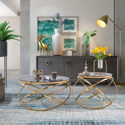 Coffee Table Round Tables Round Sofa Metal Glass Side Designer