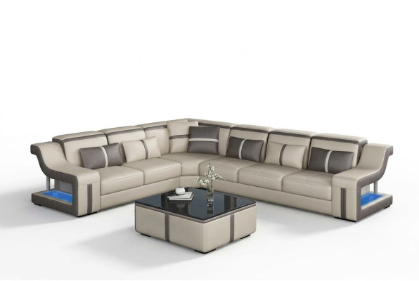 XXL corner sofa, fabric corner living room couch, sofa, couch, table, upholstery, seat, leather.