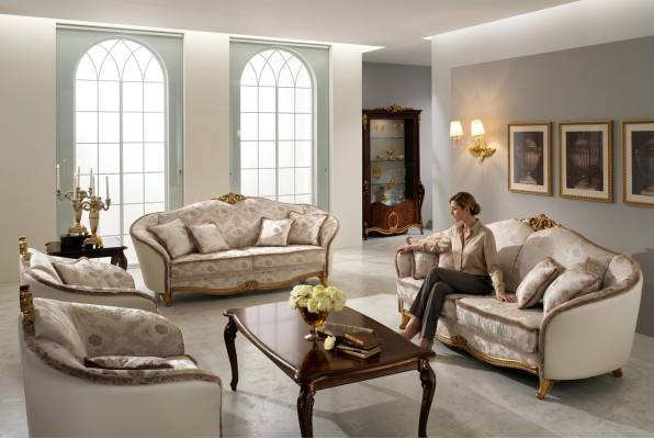 Luxury Class 2+1+1 Italian Furniture Sofa Set Couch Sofa arredoclassic