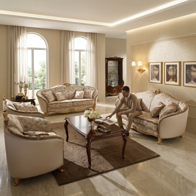 Sofa Couch 2 Seater (without 3+1) Classic Baroque New Sofas 2-seater Designer Furniture