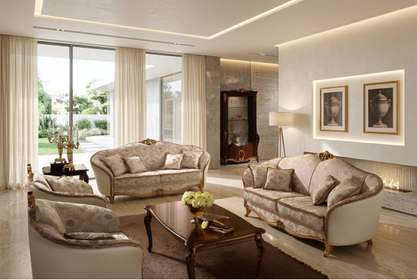 Sofa Couch 3 Seater without 2+1 Designer Furniture Classical Baroque Rococo