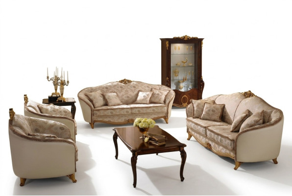 Sofa Couch 3 Seater without 2+1 Designer Furniture Classical Baroque Rococo