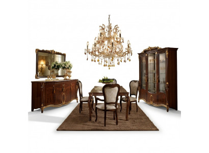 Dining table 6 chairs dining room table Art Nouveau luxury furniture royal new Rococo