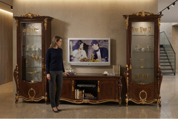 Classic living wall display cabinet sideboard Baroque Rococo