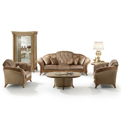 Luxury Class 3+1+1 Italian Furniture Sofa Set Couch Sofa New arredoclassi