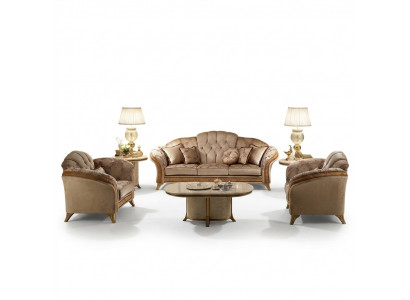 Sofa set Sofa Couch 3 + 3 Living Room Designer Furniture Classic Baroque