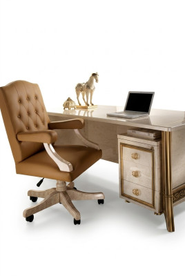 Executive chair office chair office armchair chair executive leather baroque rococo designer