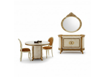 Dining table round table designer baroque rococo classic art nouveau antique